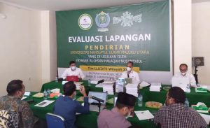 LLDIKTI Wilayah XII Provinsi Maluku-Malut Lakukan Evaluasi Lapangan Kampus Unutara