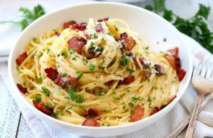 Menu Makan Malam Ala Barat, Creamy Spaghetti