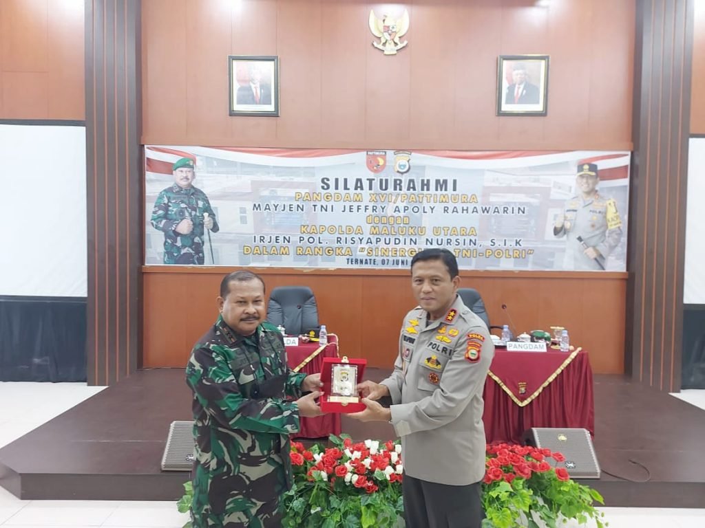 Pejabat Pangdam XVI/Pattimura Baru, Bersilaturahmi Ke Kapolda Maluku Utara