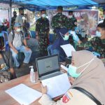 Antusias Ratusan Warga Ikuti Serbuan Vaksinasi Korem 152/Baabullah