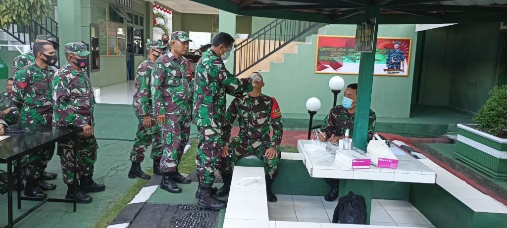 Anggota Kodim 1501 Ternate Jalani Tes Swab Antigen