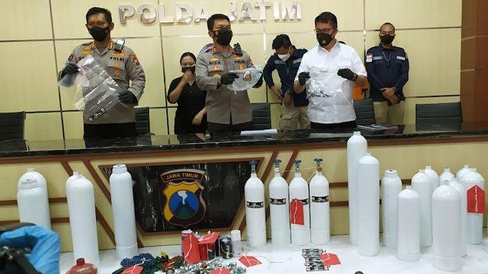 Sindikat Pemalsu Tabung Oksigen Medis di Surabaya Berhasil Diringkus Petugas