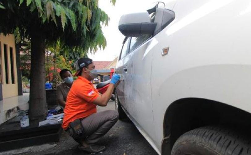 Kunci Dirusak, Uang Rp 24,9 Juta Amblas Dalam Mobil Chevrolet Spin