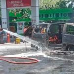 Mobil Daihatsu Espass Di Nganjuk Ludes Terbakar