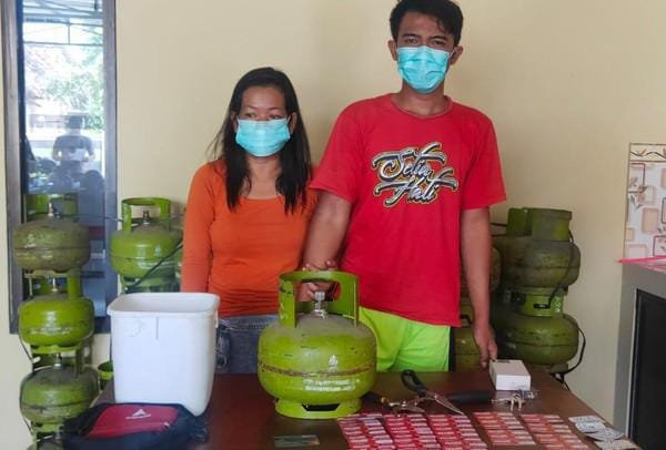 Pencurian Tabung Gas Elpiji, Pasutri, Ponorogo