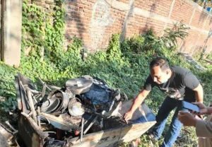 Tempat Produksi Krupuk Area Kolam Renang Tirto Joyo di Ponorogo Terbakar