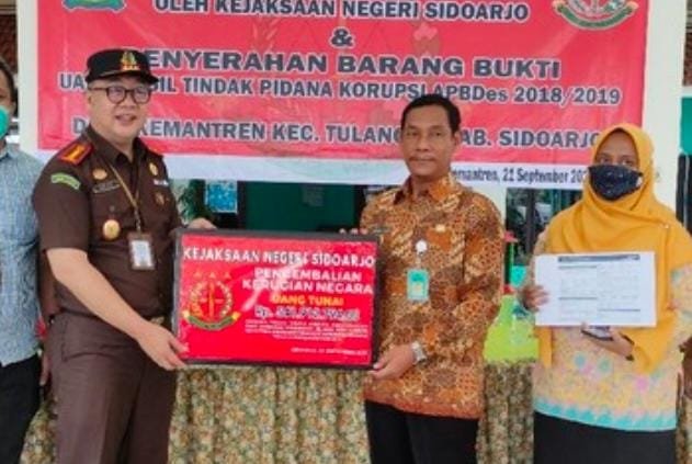 kejari sidoarjo, korupsi, dana desa