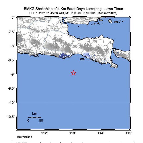 Lumajang Diguncang Gempa M 3.7