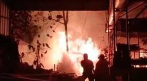 Gudang Pengolahan Limbah Kayu Jati Bamma Agasta Ludes Terbakar