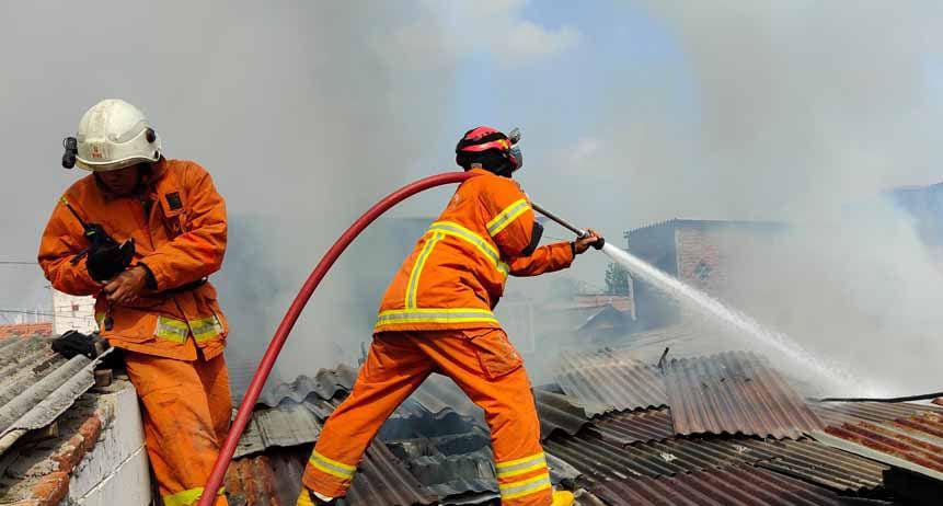 Rumah Terbakar, Damkar, surabaya