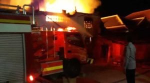 Toko Bangunan di Sumenep Ludes Terbakar, Api Sempat Sulit Dipadamkan