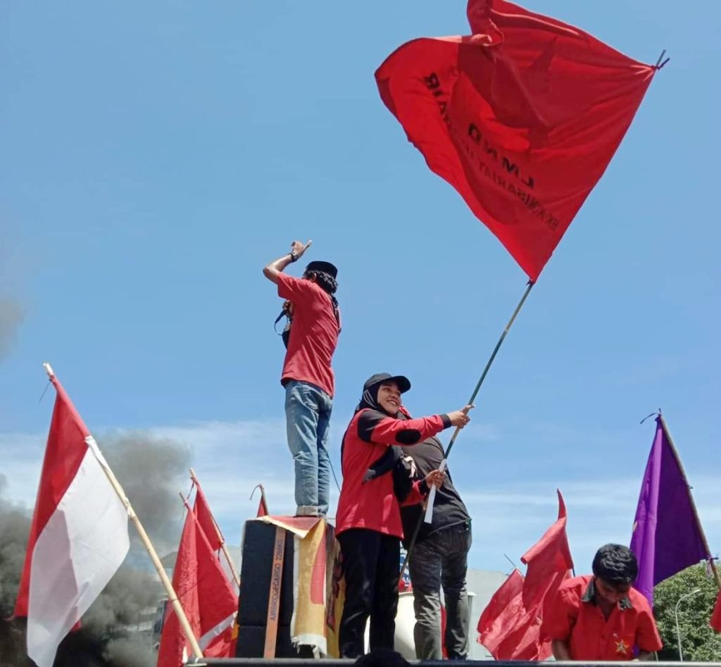 Front LMND, SPN Dan SPI Gelar Aksi Menuntut Lawan Oligarki, Laksanakan Pasal 33 UUD 1945