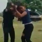 wanita Adu Jotos, Taman Desa Ngale Ngawi