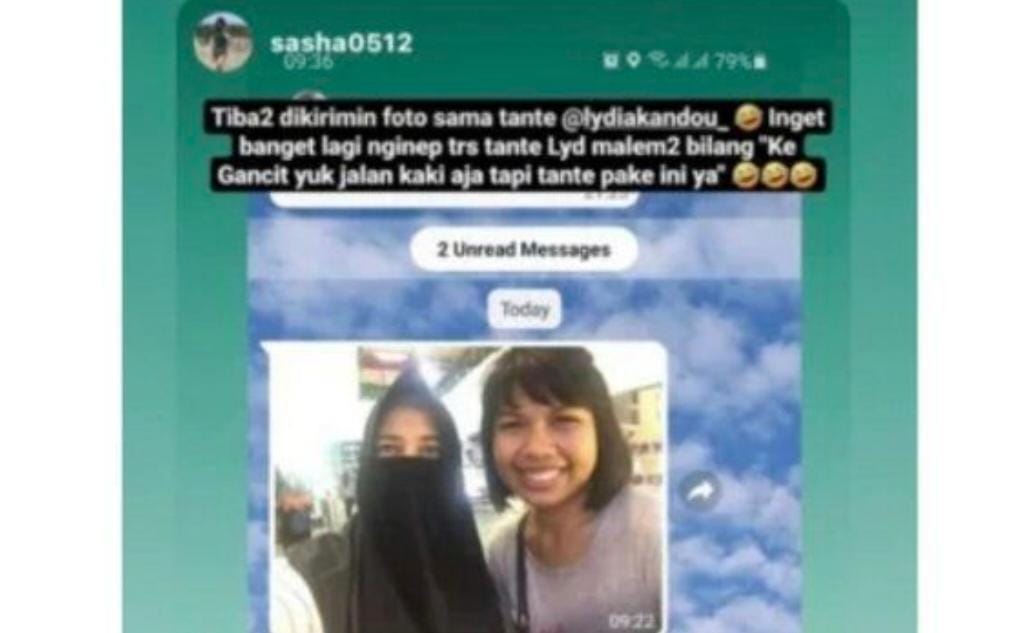 Lydia Kandou, Pindah Agama, lidya kandau Pakai Jilbab