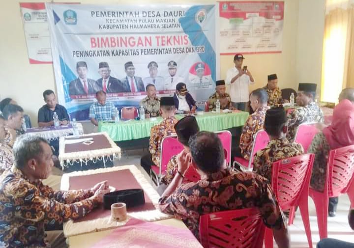 Pemdes Dauri Gelar Bimtek Dan Sosialisasi Pogja dan SDGs 