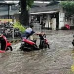 Hujan Deras Jalan Peltu Sujono di Sukun, Kota Malang Jadi Langganan Banjir