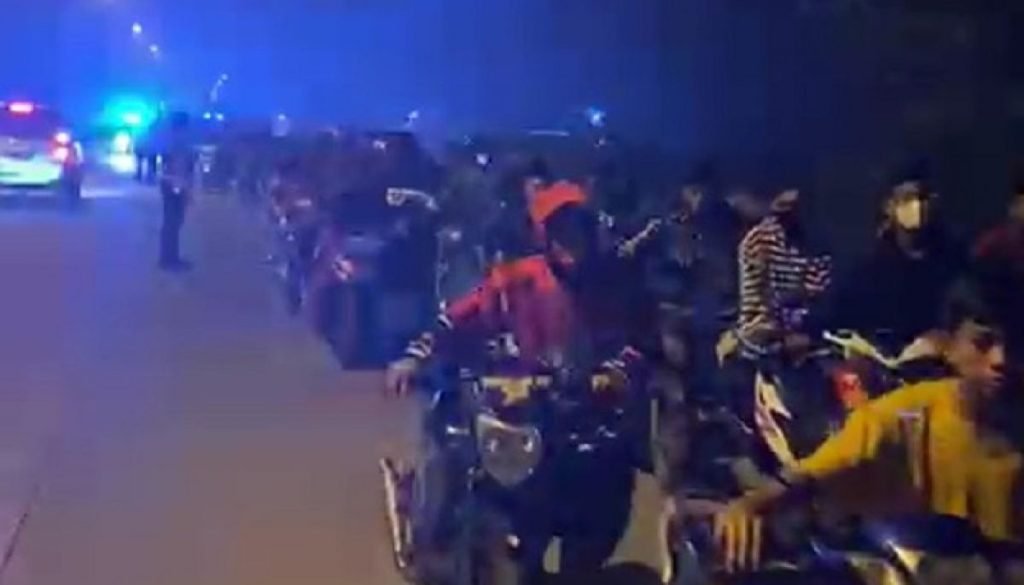 Nekat Balap Liar, Ratusan Remaja Digelandang Ke Polres Mojokerto