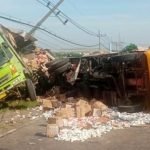 Kecelakaan Maut di Jalan Raya Kedamean Sebabkan Sopir Truk Tewas