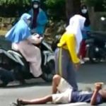 Viral, Pria di Ngawi Terlentang di Tengah Jalan Untuk Bunuh Diri