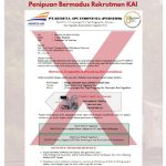 Marak Penipuan Berkedok Rekruitmen KAI, Masyarakat Diminta Untuk Waspada