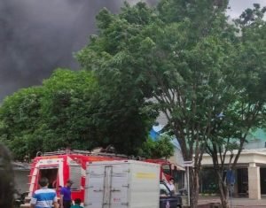 Pabrik Sepatu PT Ode Cipta Semesta di Buduran Kebakaran