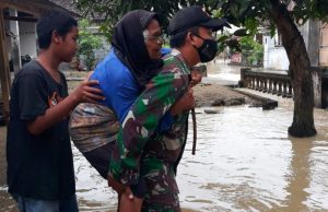 Banjir, Kali Lamong, Dawarblandong, meluap
