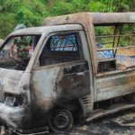 Angkut BBM, Mobil Pickup, Hangus Terbakar