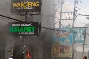 Restoran Steak di Malang Ludes Terbakar, Diduga Karena Kebocoran Gas