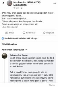 Viral, Aksi Brutal Geng Motor Bikin Resah Warga Mojokerto