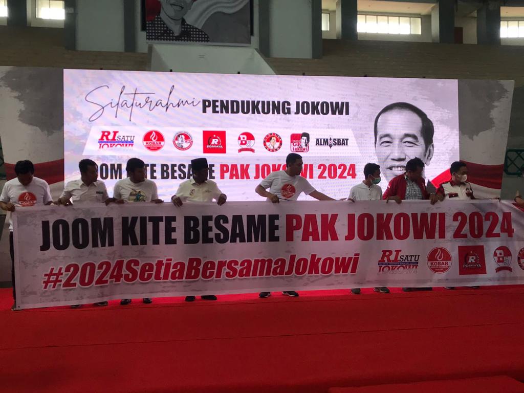 Relawan Jokowi se-Provinsi Riau Gaungkan Joom Kite Besame Pak Jokowi 2024