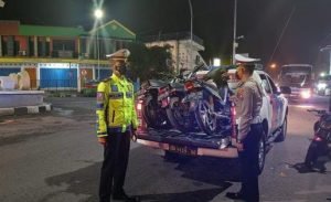 Puluhan Motor Knalpot Brong di Lamongan Terjaring Razia