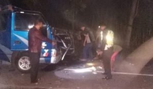 Tabrakan Elf Vs Truk Fuso Tewaskan Dua Orang