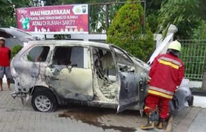 Avanza Terbakar di SPBU Padangan Bojonegoro, Sang Sopir Menderita Luka Bakar