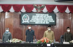 Gelar Paripurna, 6 Fraksi DPRD Kota Mojokerto Sampaikan Pandangan Umum LKPJ APBD 2021