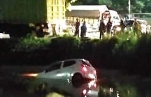 Kronologi Mobil Daihatsu Ayla Terjun Bebas ke Sungai Bakung, Sidoarjo