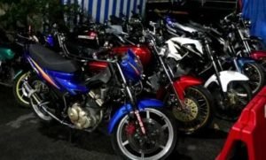 Razia Balap Liar, Polres Blitar Amankan Puluhan Motor Berknalpot Brong