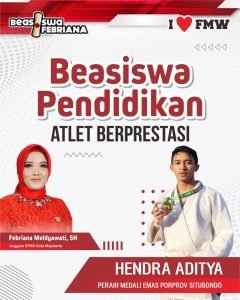 Istimewa, Peraih Emas Porprov VII Cabor Judo Asal Mojokerto Dapat Beasiswa Dari Febriana Meldyawati