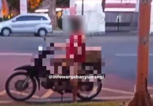 Viral, Pemotor di Banyuwangi Onani Didepan Wanita yang Sedang Asyik Nongkrong