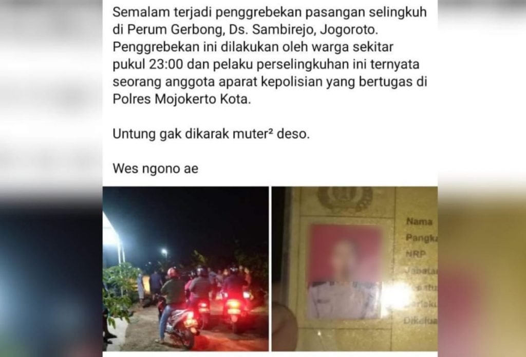 Oknum polisi selingkuh