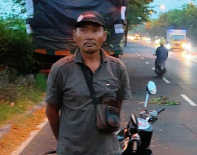 Tabrak pohon, supir truk, Lamongan