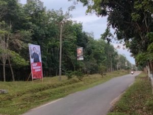 Spanduk dan Baliho Puan Maharani Membanjiri Kabupaten Asahan