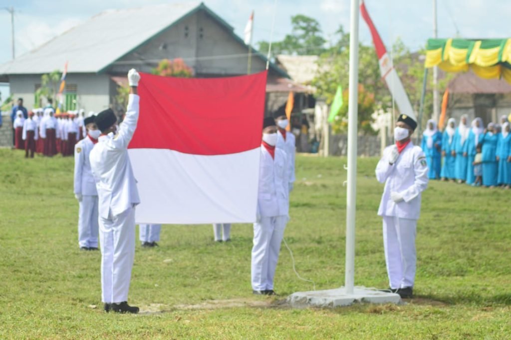 Upacara 17 Agustus 2022 Kecamatan Kayoa Utara Halsel Berjalan Lancar