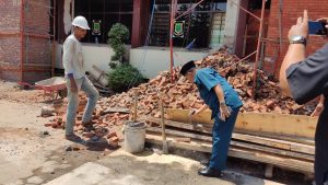 Asal Jadi, Rehab Facade Gedung Sekretariat Pemkot Mojokerto Senilai Miliaran Ambruk