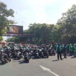 Demo, Surabaya, Ojol,