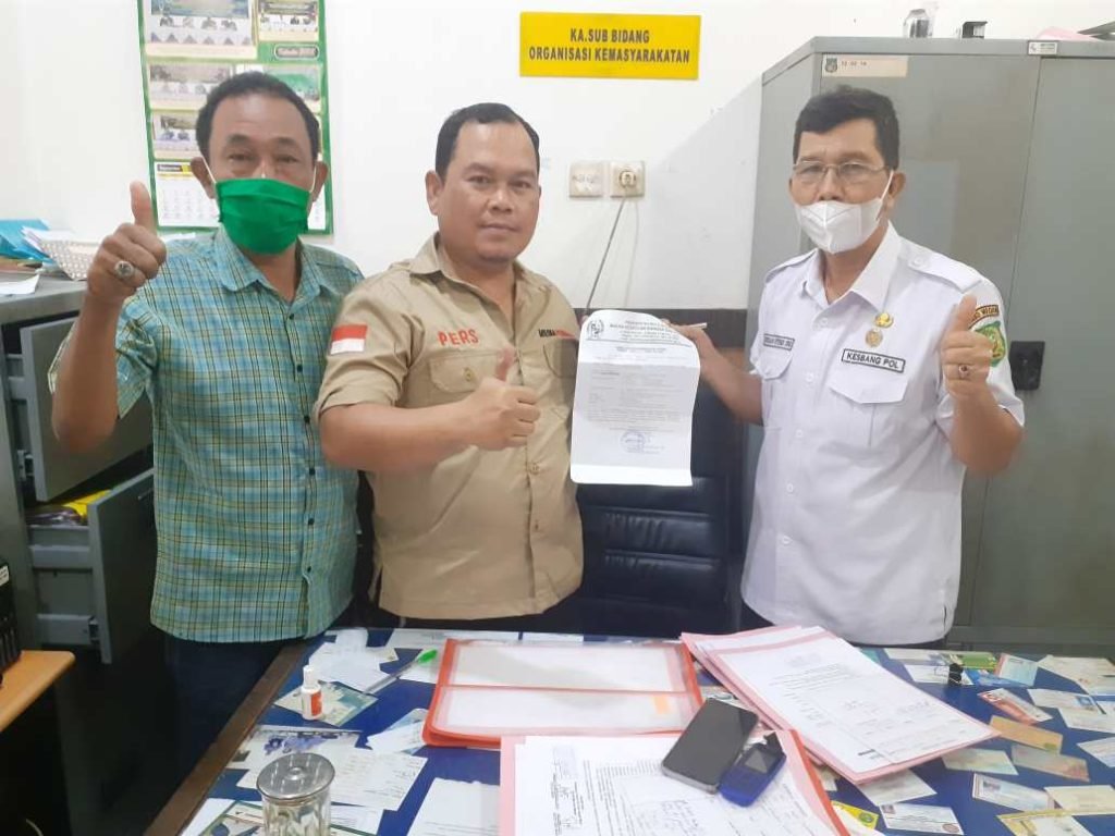 DPD Sekber Wartawan Indonesia Kota Medan Resmi Terdaftar di Kesbangpol