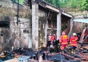 Akibat Korsleting Listrik, Rumah Produksi Kerajinan Kayu di Tulungagung Ludes Terbakar