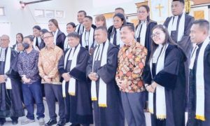 Harita Nickel Bantu Pembangunan Gereja El-Roi Di Labuha, Kabupaten Halsel