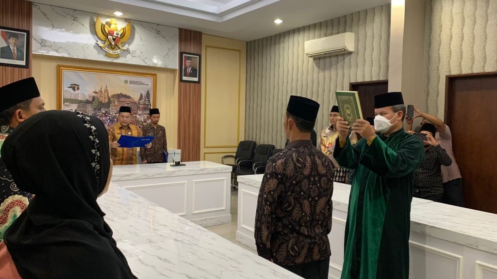 Kamidun Solin Resmi Jabat Kasi Pendis Kemenag Dairi