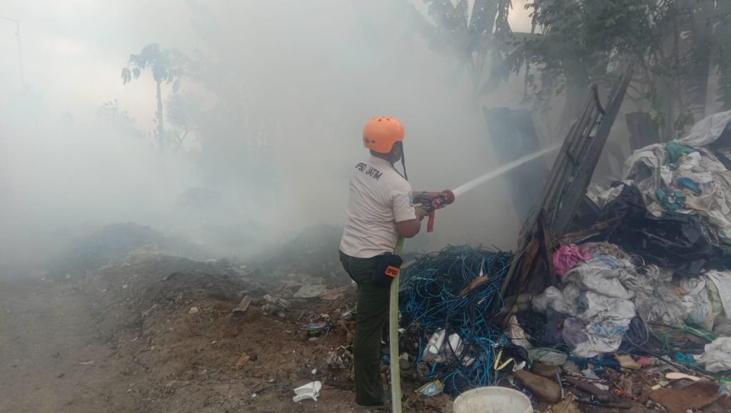 Lahan Tebu Seluas 4 Hektar di Mojokerto Terbakar