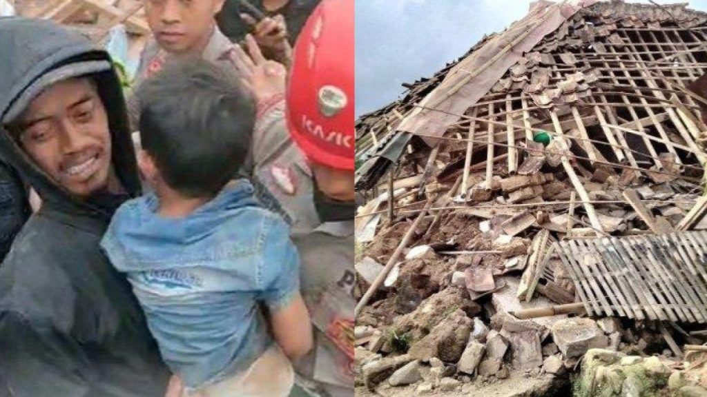 Gempa Cianjur, Ayah Temukan Anak Selamat Setelah 3 Hari Tertimbun Reruntuhan